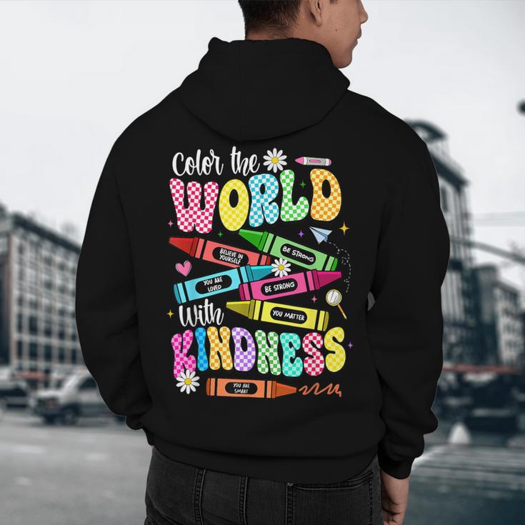 Color The World With Kindness Teacher Back To School Men's Hoodie Back Print, novelty gifts, funny gifts Color The World With Kindness Teacher Back To School Men's Hoodie Back Print, novelty gifts, funny gifts