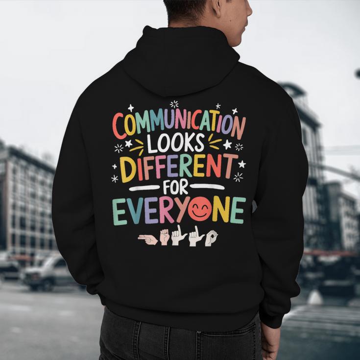 Communication ASL Teacher Deaf People ASL Interpreter Men's Hoodie Back Print, novelty gifts, funny gifts Communication ASL Teacher Deaf People ASL Interpreter Men's Hoodie Back Print, novelty gifts, funny gifts