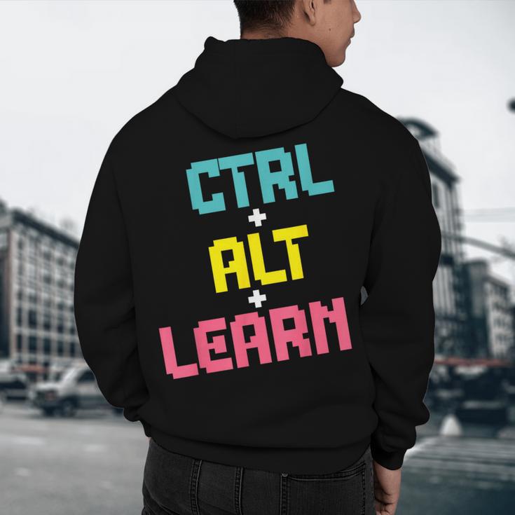 Computer Teacher Back To School Kids Ctrl Alt Learn Men's Hoodie Back Print, novelty gifts, funny gifts Computer Teacher Back To School Kids Ctrl Alt Learn Men's Hoodie Back Print, novelty gifts, funny gifts