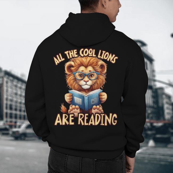 All The Cool Lions Are Reading Lion Teacher Men Women Kids Men's Hoodie Back Print, novelty gifts, funny gifts All The Cool Lions Are Reading Lion Teacher Men Women Kids Men's Hoodie Back Print, novelty gifts, funny gifts