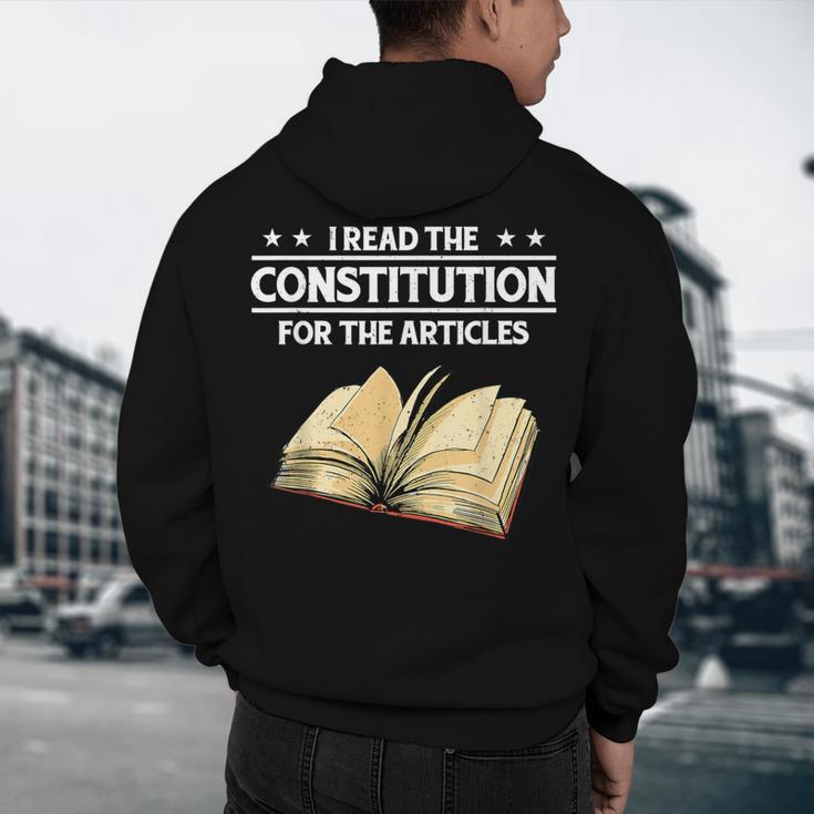 Cool History Teacher Read The Constitution For The Articles Men's Hoodie Back Print, novelty gifts, funny gifts Cool History Teacher Read The Constitution For The Articles Men's Hoodie Back Print, novelty gifts, funny gifts