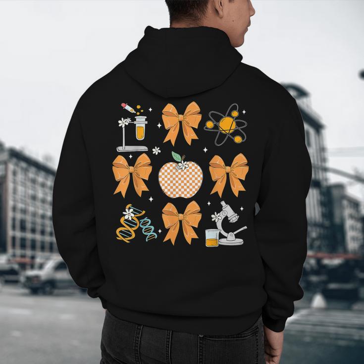 Coquette Bow Fall Science Teacher Stem Teacher Thanksgiving Men's Hoodie Back Print, novelty gifts, funny gifts Coquette Bow Fall Science Teacher Stem Teacher Thanksgiving Men's Hoodie Back Print, novelty gifts, funny gifts