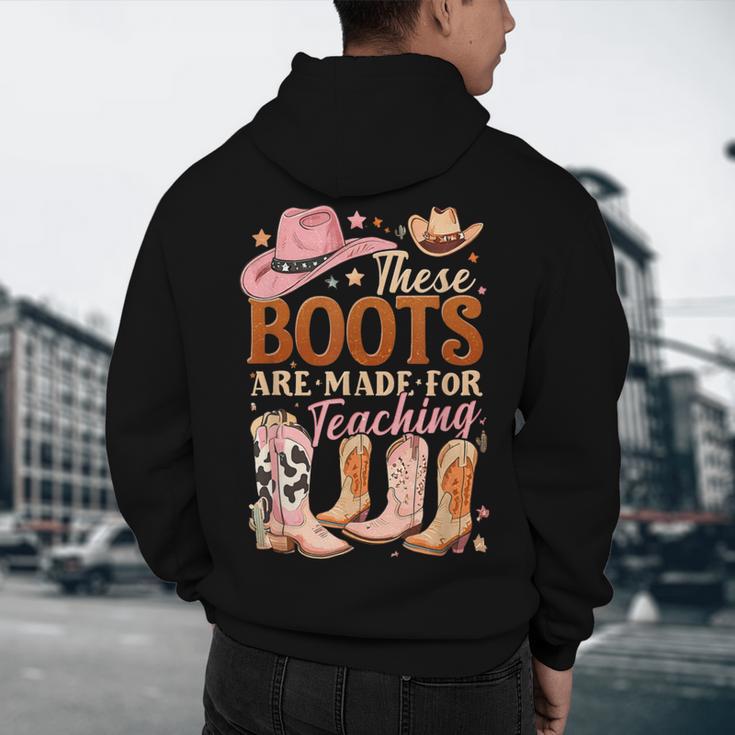 Cowboy Teacher These Boots Are Made-For Teaching School Men's Hoodie Back Print, novelty gifts, funny gifts Cowboy Teacher These Boots Are Made-For Teaching School Men's Hoodie Back Print, novelty gifts, funny gifts