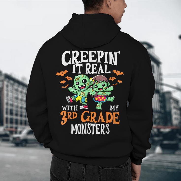 Creepin It Real Monster School 3rd Grade Teacher Halloween Men's Hoodie Back Print, novelty gifts, funny gifts Creepin It Real Monster School 3rd Grade Teacher Halloween Men's Hoodie Back Print, novelty gifts, funny gifts