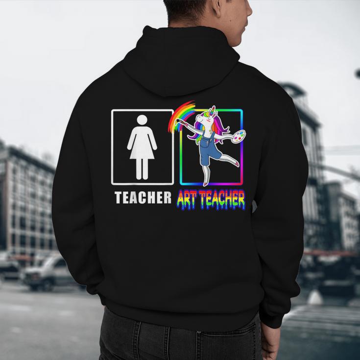Cute Art Teacher Magical Dabbing Unicorn Artist Men's Hoodie Back Print, novelty gifts, funny gifts Cute Art Teacher Magical Dabbing Unicorn Artist Men's Hoodie Back Print, novelty gifts, funny gifts