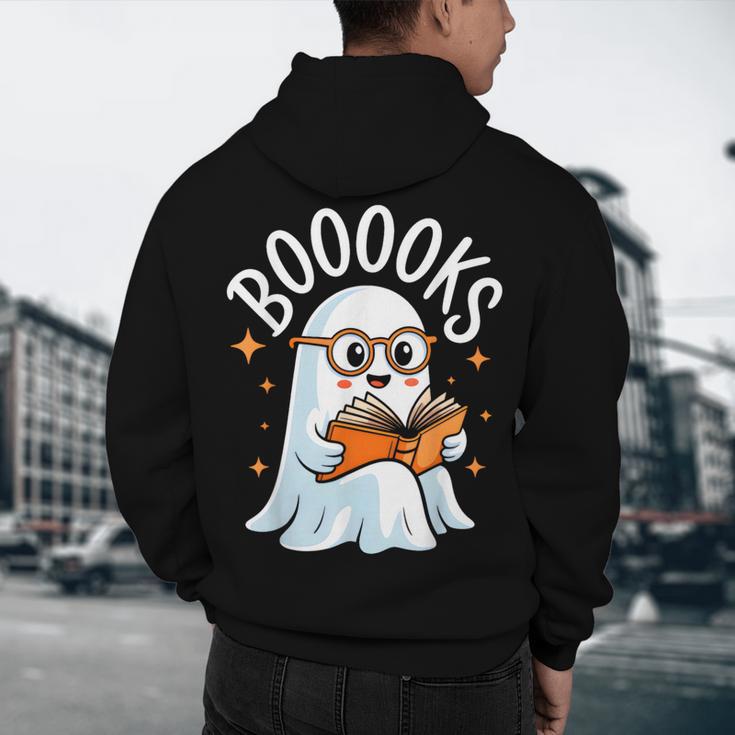 Cute Ghost Reading Book Librarian Teacher Halloween Costume Men's Hoodie Back Print, novelty gifts, funny gifts Cute Ghost Reading Book Librarian Teacher Halloween Costume Men's Hoodie Back Print, novelty gifts, funny gifts