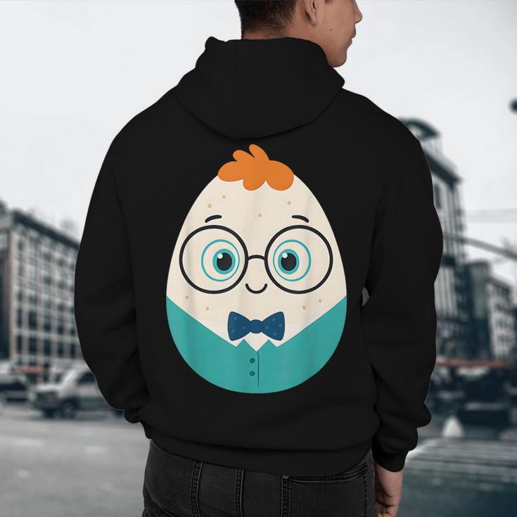 Cute Good Egg Teacher Halloween Costume Food Group Men's Hoodie Back Print, novelty gifts, funny gifts