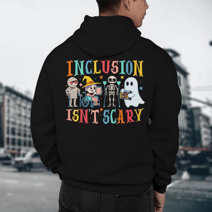 Cute Inclusion Isn't Scary Teacher Skeleton Ghost Halloween Men's Hoodie Back Print, novelty gifts, funny gifts Cute Inclusion Isn't Scary Teacher Skeleton Ghost Halloween Men's Hoodie Back Print, novelty gifts, funny gifts