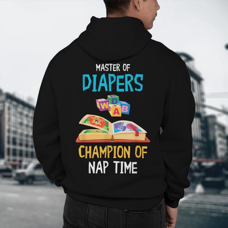 Daycare Provider Master Of Diapers Childcare Teacher Men's Hoodie Back Print, novelty gifts, funny gifts Daycare Provider Master Of Diapers Childcare Teacher Men's Hoodie Back Print, novelty gifts, funny gifts