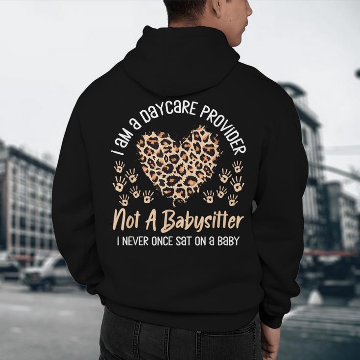 Daycare Provider Teacher Childcare Worker Leopard Heart Fun Men's Hoodie Back Print, novelty gifts, funny gifts Daycare Provider Teacher Childcare Worker Leopard Heart Fun Men's Hoodie Back Print, novelty gifts, funny gifts