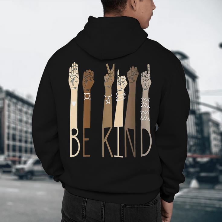 Deaf Be Kind Sign Language Hand Talking Teachers Interpreter Men's Hoodie Back Print, novelty gifts, funny gifts Deaf Be Kind Sign Language Hand Talking Teachers Interpreter Men's Hoodie Back Print, novelty gifts, funny gifts