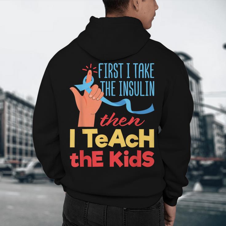 Diabetic Teacher Diabetes Awareness Insulin Blue Ribbon Men's Hoodie Back Print, novelty gifts, funny gifts Diabetic Teacher Diabetes Awareness Insulin Blue Ribbon Men's Hoodie Back Print, novelty gifts, funny gifts