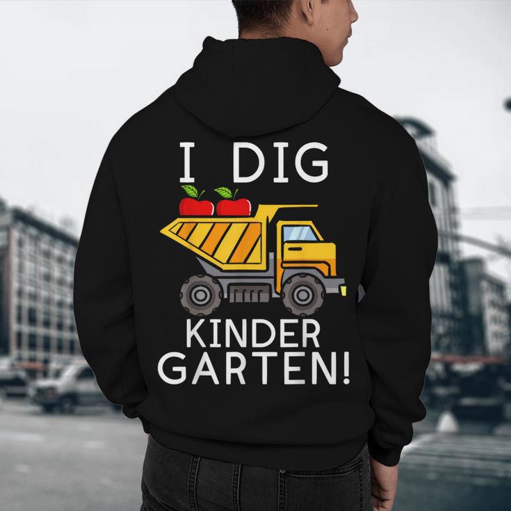 I Dig Kindergarten Student Teacher Construction First Day Men's Hoodie Back Print, novelty gifts, funny gifts