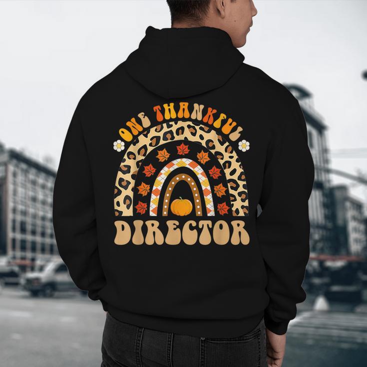 Director One Thankful Fall Teacher Women Life Men's Hoodie Back Print, novelty gifts, funny gifts
