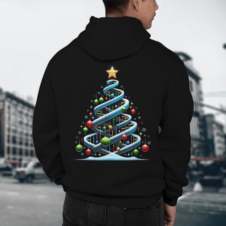 DNA Helix Christmas Tree Scientist Biology Science Teacher Men's Hoodie Back Print, novelty gifts, funny gifts DNA Helix Christmas Tree Scientist Biology Science Teacher Men's Hoodie Back Print, novelty gifts, funny gifts
