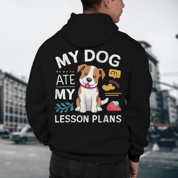 My Dog Ate My Lesson Plan Teacher Back To School Men's Hoodie Back Print, novelty gifts, funny gifts My Dog Ate My Lesson Plan Teacher Back To School Men's Hoodie Back Print, novelty gifts, funny gifts