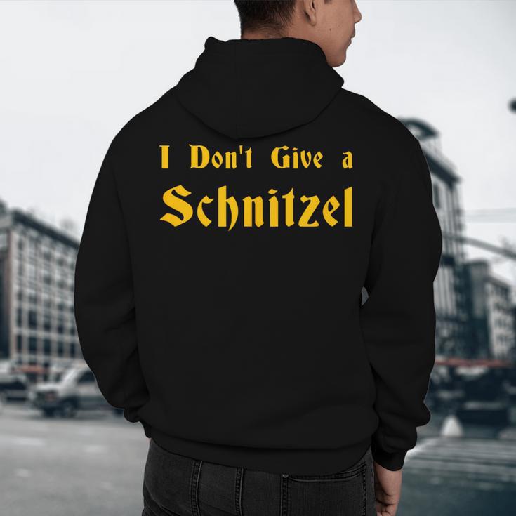 I Don't Give a Schnitzel T-Shirt Men's Hoodie Back Print, novelty gifts, funny gifts