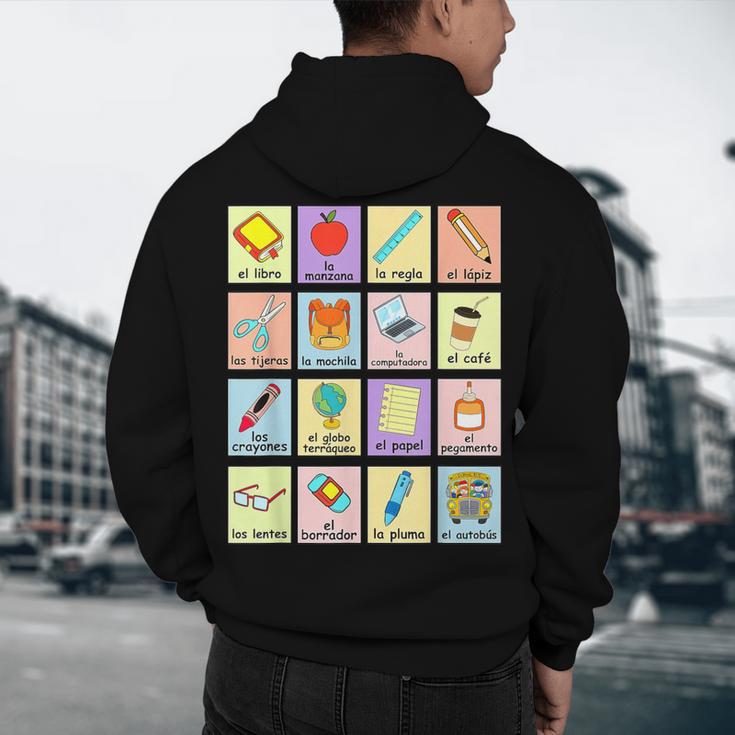 Dual Language Crew Bilingual Spanish Teacher Back To School For Men Women Men's Hoodie Back Print, novelty gifts, funny gifts Dual Language Crew Bilingual Spanish Teacher Back To School For Men Women Men's Hoodie Back Print, novelty gifts, funny gifts
