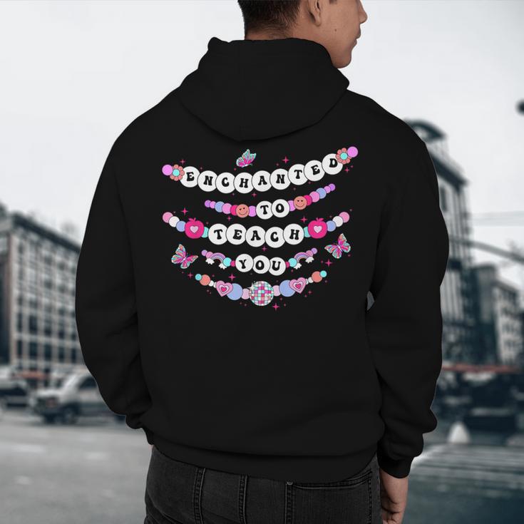 Enchanted To Teach You Bracelet Teacher Back To School Men's Hoodie Back Print, novelty gifts, funny gifts