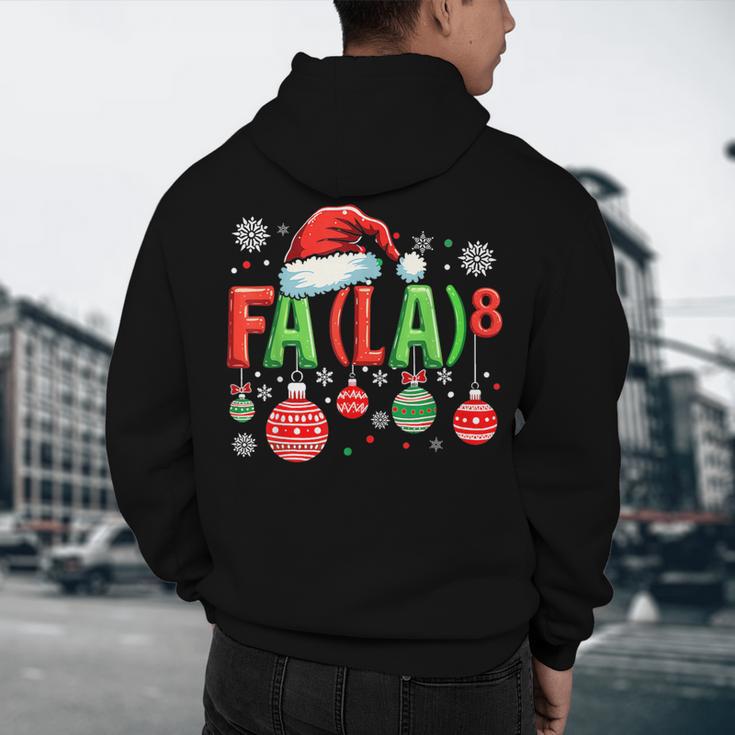 FA LA 8 Christmas Santa FA La Math Teacher Student Men's Hoodie Back Print, novelty gifts, funny gifts FA LA 8 Christmas Santa FA La Math Teacher Student Men's Hoodie Back Print, novelty gifts, funny gifts