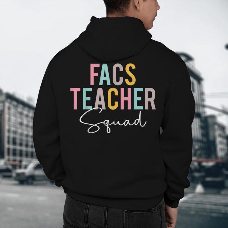 FACS Teacher Squad Colorful Appreciation Day Back To School Men Women Girls Kids Men's Hoodie Back Print, novelty gifts, funny gifts