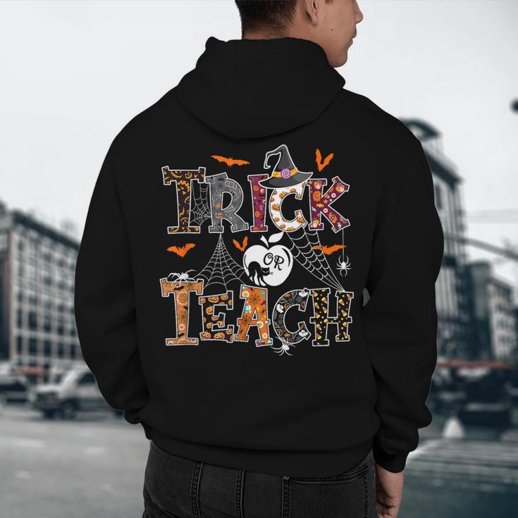 Fall Holiday Themed Thanksgiving Halloween Teacher Trick Or Men's Hoodie Back Print, novelty gifts, funny gifts Fall Holiday Themed Thanksgiving Halloween Teacher Trick Or Men's Hoodie Back Print, novelty gifts, funny gifts