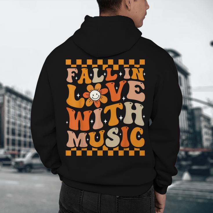 Fall In Love With Music Groovy Thanksgiving Music Teacher Men Women Girls Kids Men's Hoodie Back Print, novelty gifts, funny gifts Fall In Love With Music Groovy Thanksgiving Music Teacher Men Women Girls Kids Men's Hoodie Back Print, novelty gifts, funny gifts