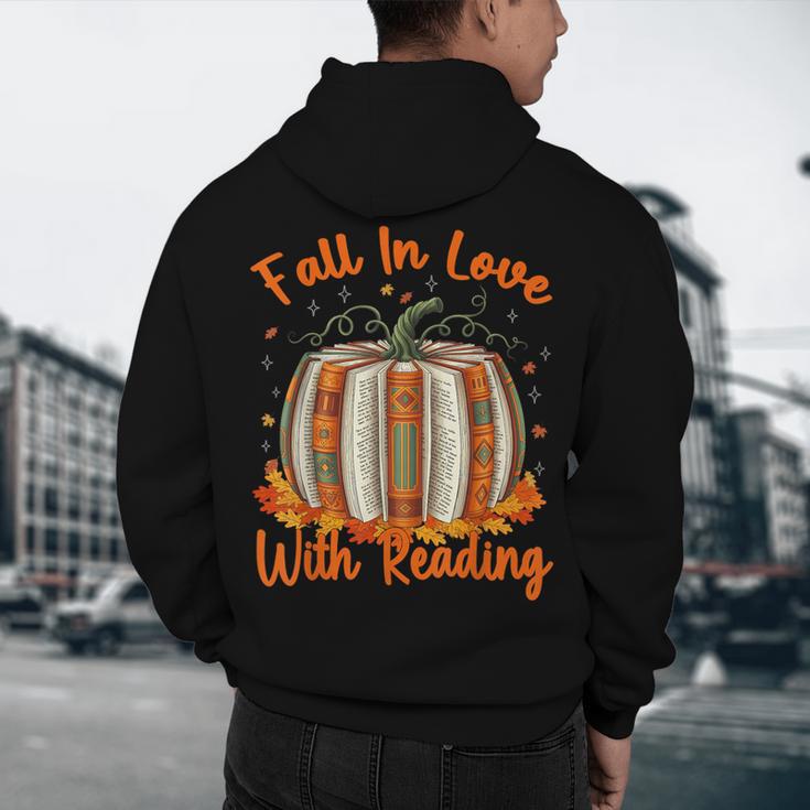 Fall In Love With Reading Pumpkin Autumn Librarians Teacher Men's Hoodie Back Print, novelty gifts, funny gifts Fall In Love With Reading Pumpkin Autumn Librarians Teacher Men's Hoodie Back Print, novelty gifts, funny gifts