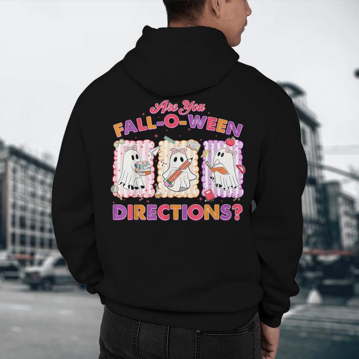 Are You Fall-O-Ween Directions Halloween Teacher Ghost Men's Hoodie Back Print, novelty gifts, funny gifts Are You Fall-O-Ween Directions Halloween Teacher Ghost Men's Hoodie Back Print, novelty gifts, funny gifts