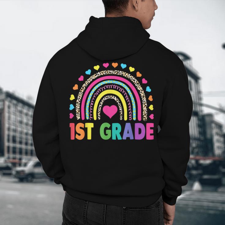 First Grade Rainbow Girls Boys Teacher Team 1st Grade Squad Men's Hoodie Back Print, novelty gifts, funny gifts First Grade Rainbow Girls Boys Teacher Team 1st Grade Squad Men's Hoodie Back Print, novelty gifts, funny gifts