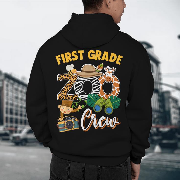 First Grade Zoo Field Trip Squad Matching Teacher Students Men's Hoodie Back Print, novelty gifts, funny gifts First Grade Zoo Field Trip Squad Matching Teacher Students Men's Hoodie Back Print, novelty gifts, funny gifts