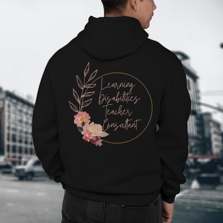 Floral Learning Disabilities Teacher Consultant SPED Teacher Men's Hoodie Back Print, novelty gifts, funny gifts Floral Learning Disabilities Teacher Consultant SPED Teacher Men's Hoodie Back Print, novelty gifts, funny gifts
