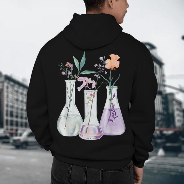 Flowers Test Tube Chemistry Student Science Teacher Women Men's Hoodie Back Print, novelty gifts, funny gifts Flowers Test Tube Chemistry Student Science Teacher Women Men's Hoodie Back Print, novelty gifts, funny gifts