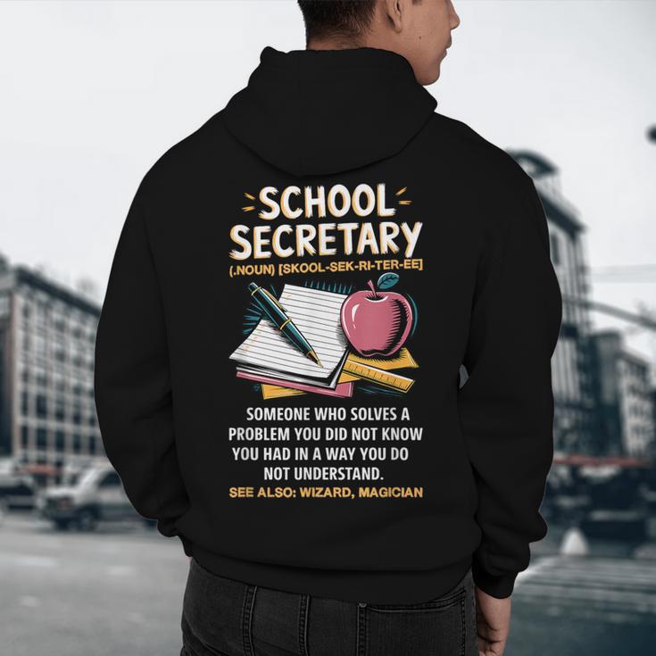 Front Office Teacher Admin Meaning School Secretary Men's Hoodie Back Print, novelty gifts, funny gifts Front Office Teacher Admin Meaning School Secretary Men's Hoodie Back Print, novelty gifts, funny gifts