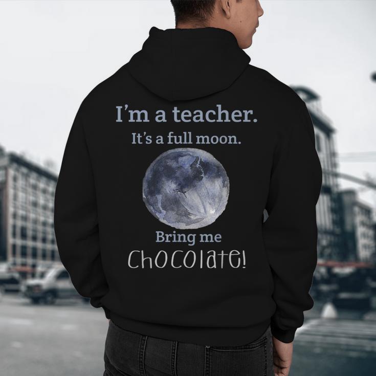 Full Moon Teacher Humor For Men Women Girls Kids Men's Hoodie Back Print, novelty gifts, funny gifts Full Moon Teacher Humor For Men Women Girls Kids Men's Hoodie Back Print, novelty gifts, funny gifts