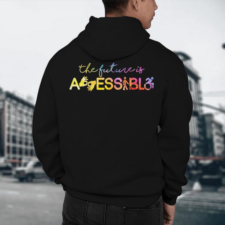 The Future Is Accessible Special Education Teacher Men's Hoodie Back Print, novelty gifts, funny gifts The Future Is Accessible Special Education Teacher Men's Hoodie Back Print, novelty gifts, funny gifts