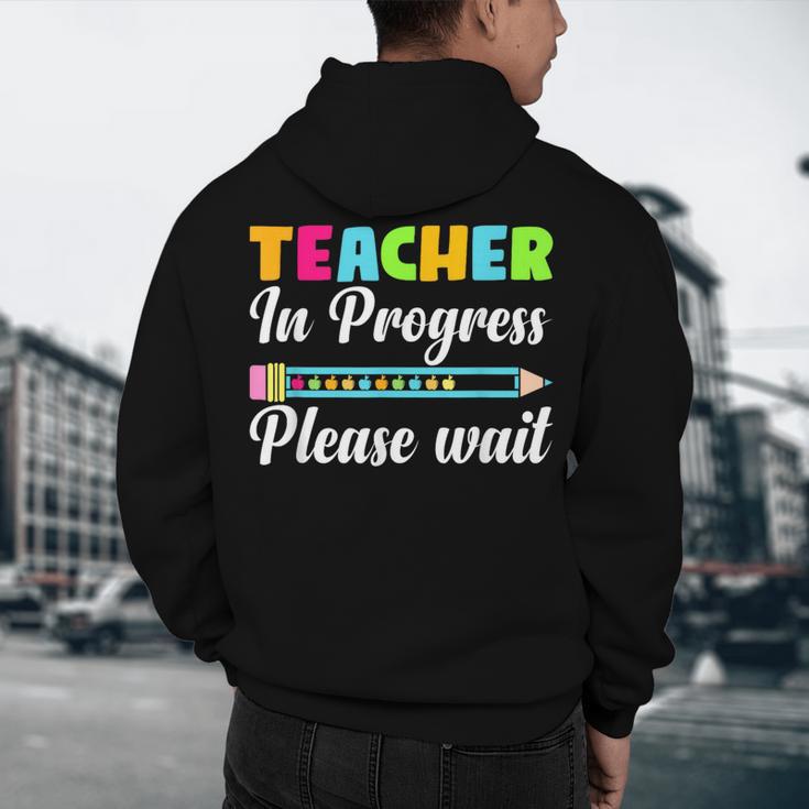 Future Teacher Cool Teacher In Progress Please Wait Men's Hoodie Back Print, novelty gifts, funny gifts Future Teacher Cool Teacher In Progress Please Wait Men's Hoodie Back Print, novelty gifts, funny gifts