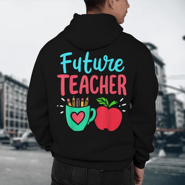 Future Teacher Education Student Men's Hoodie Back Print, novelty gifts, funny gifts
