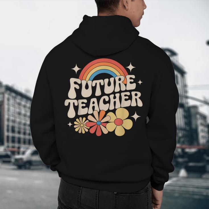 Future Teacher Kids Youth Girls Rainbow Pre-k Kindergarten Men's Hoodie Back Print, novelty gifts, funny gifts Future Teacher Kids Youth Girls Rainbow Pre-k Kindergarten Men's Hoodie Back Print, novelty gifts, funny gifts