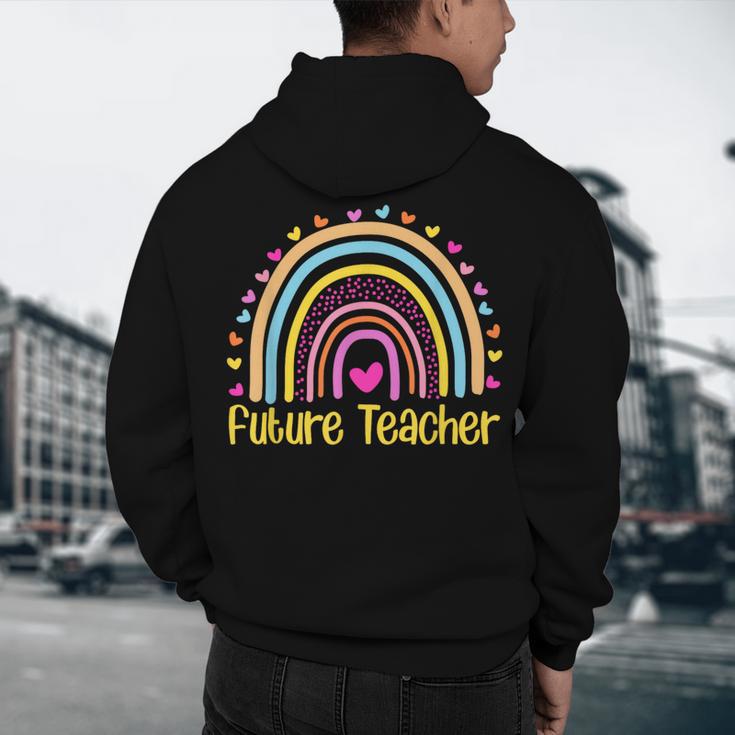 Future Teacher Rainbow Men's Hoodie Back Print, novelty gifts, funny gifts Future Teacher Rainbow Men's Hoodie Back Print, novelty gifts, funny gifts