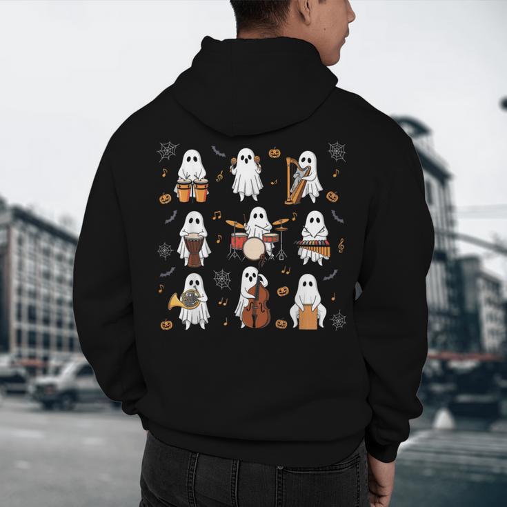 Ghost Music Teacher Halloween Musician Costume Men's Hoodie Back Print, novelty gifts, funny gifts Ghost Music Teacher Halloween Musician Costume Men's Hoodie Back Print, novelty gifts, funny gifts