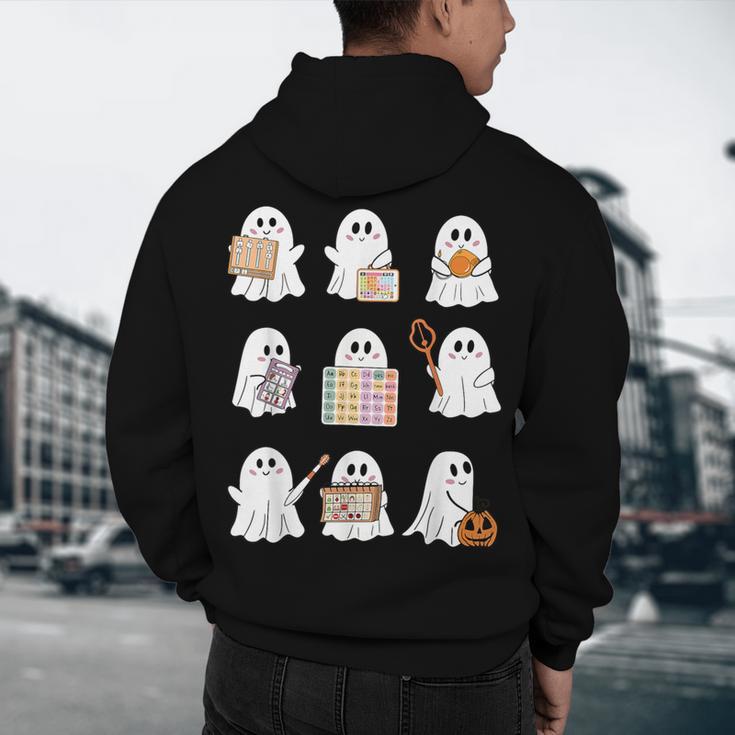 Ghost Speech Therapy Teacher Spooky Season Halloween Men's Hoodie Back Print, novelty gifts, funny gifts