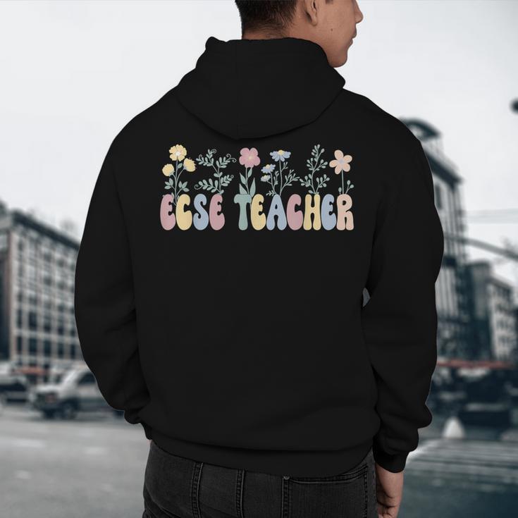 Groovy ECSE Early Childhood Special Education Teacher Men's Hoodie Back Print, novelty gifts, funny gifts