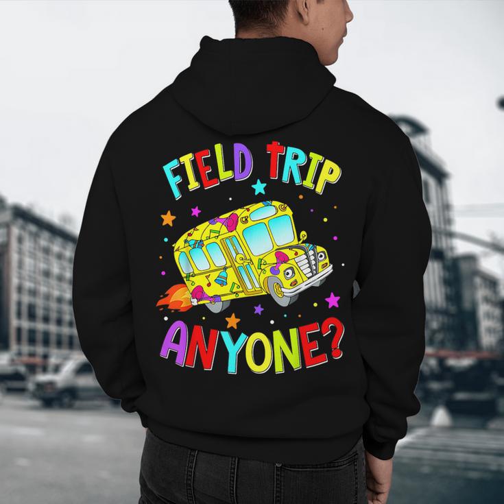 Groovy Field Trip Anyone Happy Field Day For Teachers Kids Men's Hoodie Back Print, novelty gifts, funny gifts Groovy Field Trip Anyone Happy Field Day For Teachers Kids Men's Hoodie Back Print, novelty gifts, funny gifts