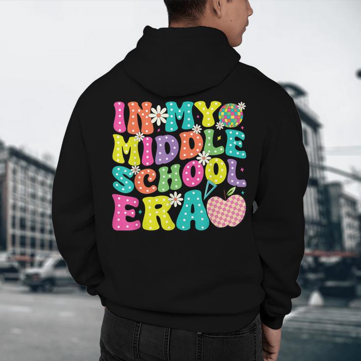 Groovy In My Middle School Era Back To School Teacher Men's Hoodie Back Print, novelty gifts, funny gifts