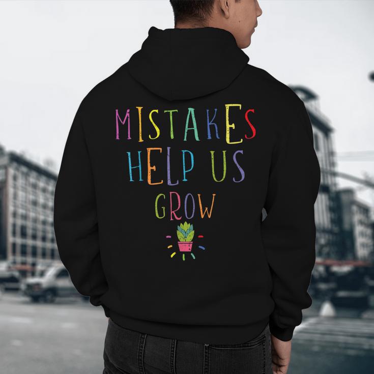 Growth Mindset Shirt For Teacher Mistakes Help Us Grow Men's Hoodie Back Print, novelty gifts, funny gifts Growth Mindset Shirt For Teacher Mistakes Help Us Grow Men's Hoodie Back Print, novelty gifts, funny gifts