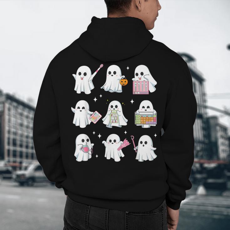 Halloween Ghost Speech Therapy SLP Fall Teacher Tee Men's Hoodie Back Print, novelty gifts, funny gifts Halloween Ghost Speech Therapy SLP Fall Teacher Tee Men's Hoodie Back Print, novelty gifts, funny gifts