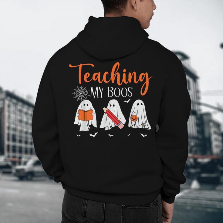 Halloween Ghost Teachers Teaching My Boos Costume Women Men Men's Hoodie Back Print, novelty gifts, funny gifts Halloween Ghost Teachers Teaching My Boos Costume Women Men Men's Hoodie Back Print, novelty gifts, funny gifts