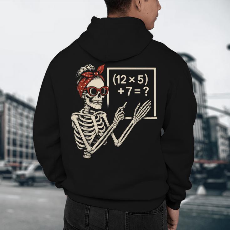 Halloween Math Teacher Skeleton Six Seven Meme Brainrot Men's Hoodie Back Print, novelty gifts, funny gifts Halloween Math Teacher Skeleton Six Seven Meme Brainrot Men's Hoodie Back Print, novelty gifts, funny gifts
