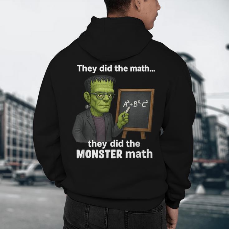 Halloween Monster Math Pun Teacher Humor Men's Hoodie Back Print, novelty gifts, funny gifts Halloween Monster Math Pun Teacher Humor Men's Hoodie Back Print, novelty gifts, funny gifts